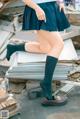 Coser@蠢沫沫 (chunmomo) Vol.035: 天台JK (40 photos) P39 No.b990f5